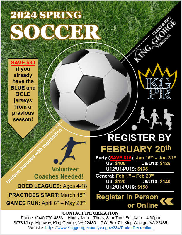 2024 Spring Youth Soccer Flyer Photo