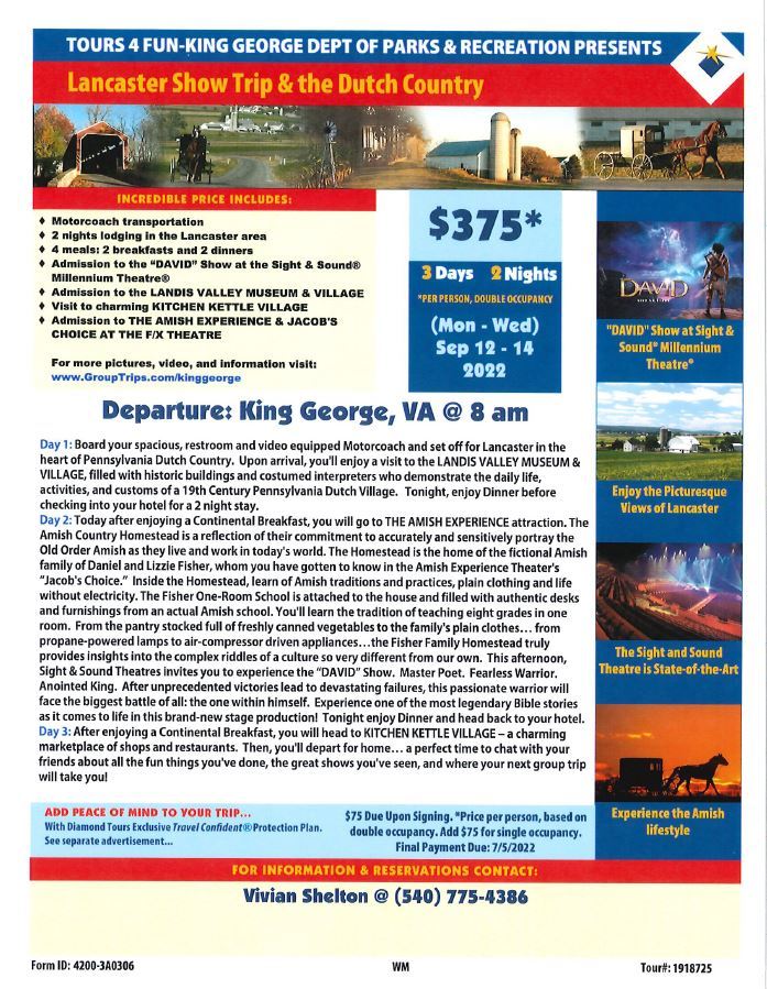 Lancaster Show Trip 2022