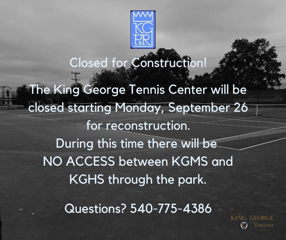 Tennis Courts Closed